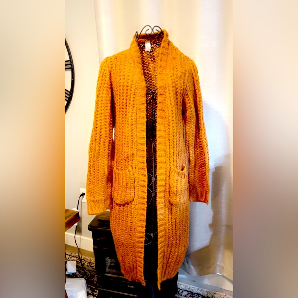 Women’s New brown long cardigan Size M